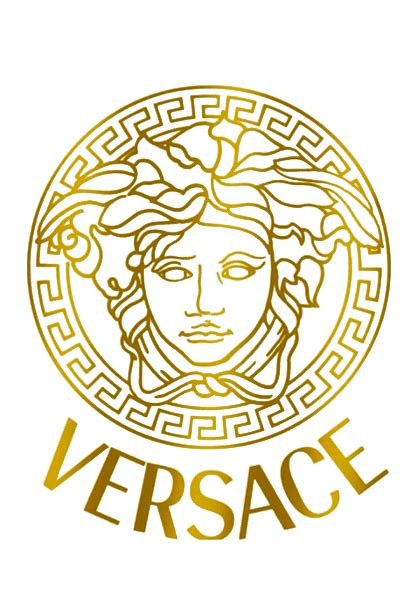 gold versace logo|versace logo gold transparent.